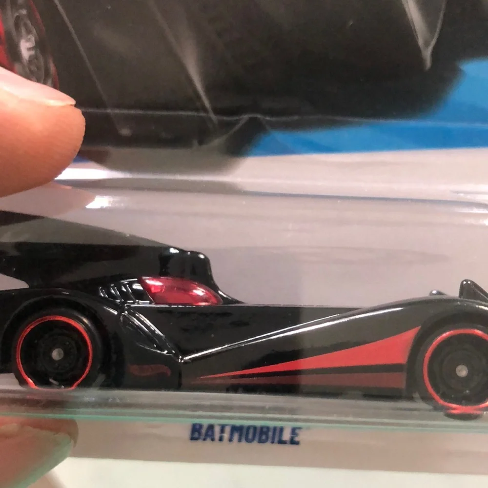 Black and Red Batmobile Toy Car